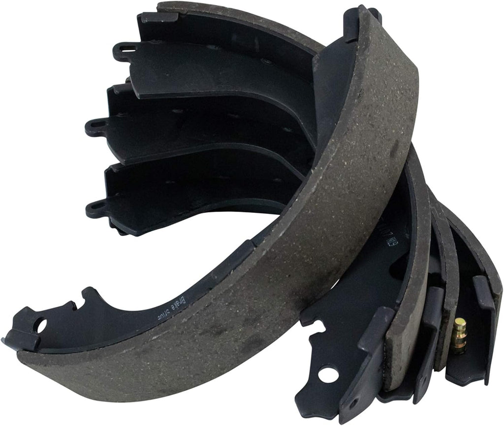 TRQ Rear Brake Drum Shoe Kit with 6 Lug Wheels | for 1987-2000 Toyota 4Runner 1987-1995 Toyota Pickup +3 more 4WD RWD with 1/2 Ton Chassis with 6 Lug Wheels