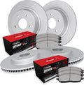R1 Concepts Front and Rear Brake Kit Fits 2020-2024 Nissan Sentra SR, SV Rear Disc Brakes| Optimum Oep Brake Pads and Blank Brake Rotors| 11.0' Front & 10.2' Rear