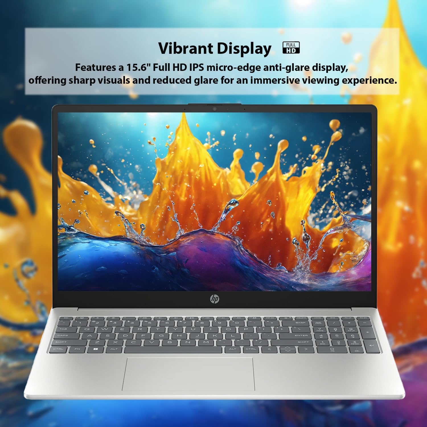 HP 15.6 FHD Laptop | 10-Core Intel Core i5-1235U | Intel Iris Xe Graphics | Wi-Fi 6 | Anti-Glare | Long Battery Life (Windows 11, 32GB RAM | 1.5TB SSD)