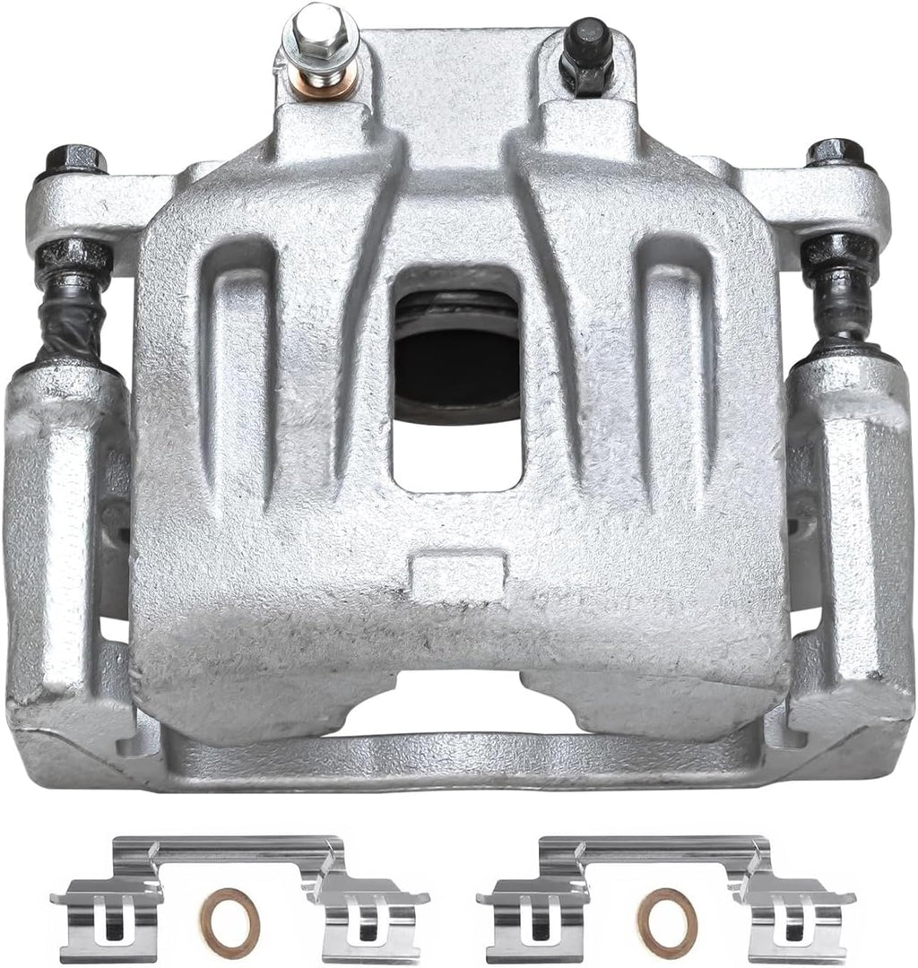Detroit Axle - 2pc Front Brake Calipers for Dodge Challenger Charger Magnum Chrysler 300 Disc Brake Calipers with Brackets Replacement Brake Calipers Assembly