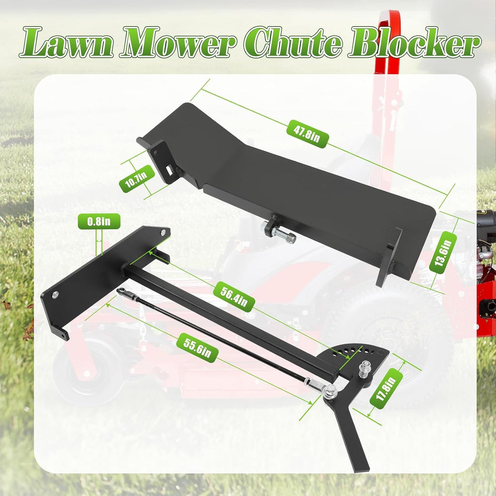 Mower Chute Blocker, Fit for Ferris 52' IS700z ISX800 IS2100z ISX2200, Fit for Ferris IS600z 52' Non ICD, Fit for Ferris Simplicity 52' Citation XT, Fit for Ferris Snapper Pro 52' S125XT