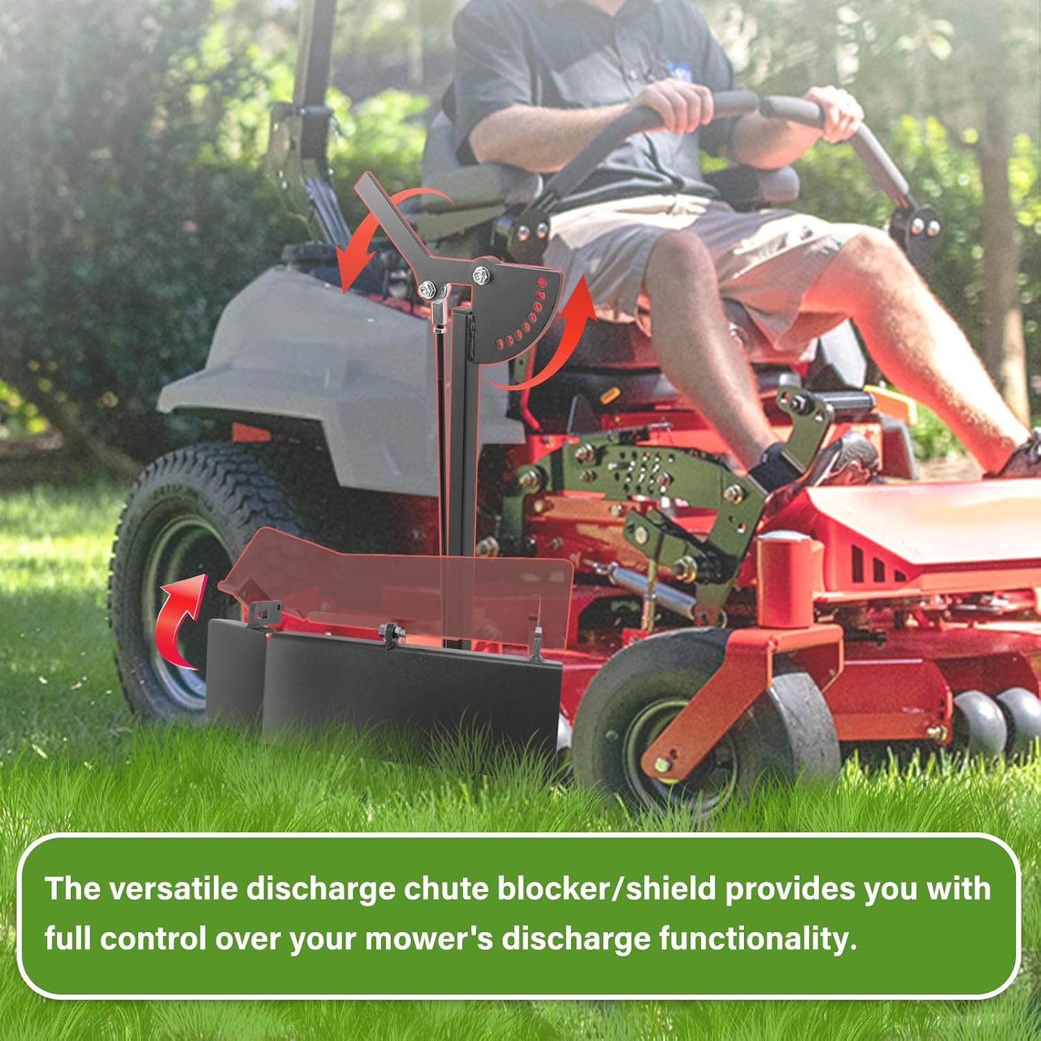 Mower Chute Blocker, Fit for Ferris 52' IS700z ISX800 IS2100z ISX2200, Fit for Ferris IS600z 52' Non ICD, Fit for Ferris Simplicity 52' Citation XT, Fit for Ferris Snapper Pro 52' S125XT