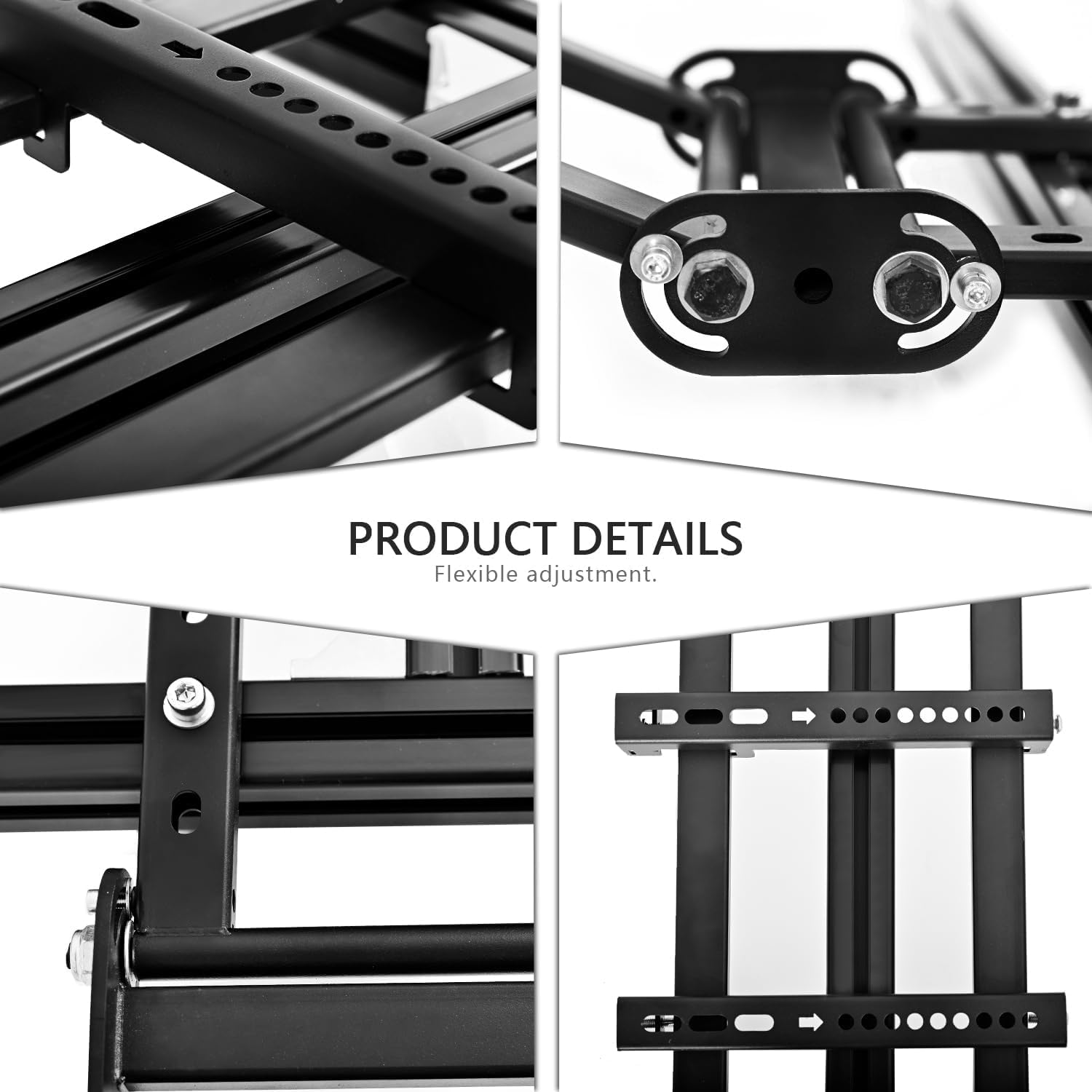 Anman Racing Simulator Cockpit Monitor Stand Fit for Logitech G29 G923, for Thrustmaster T248, for Fanatec Only Suitable Aluminum Racing Cockpit Without Wheel,Pedal