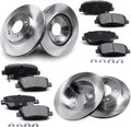 Front & Rear Disc Brake Rotors & Ceramic Brake Pads Kit Fit for Hyundai 11-16 Elantra, 13-16 Elantra GT, 12-15 Veloster; for Kia 14-16 Forte, 14-16 Forte Koup/Forte5#31584 31603 D1543 D1544