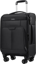 Carry on Luggage with Spinner Wheels 20-Inch,Lightweight Expandable Luggage Set Carry-on Suitcase with Wheels Women Men-Black