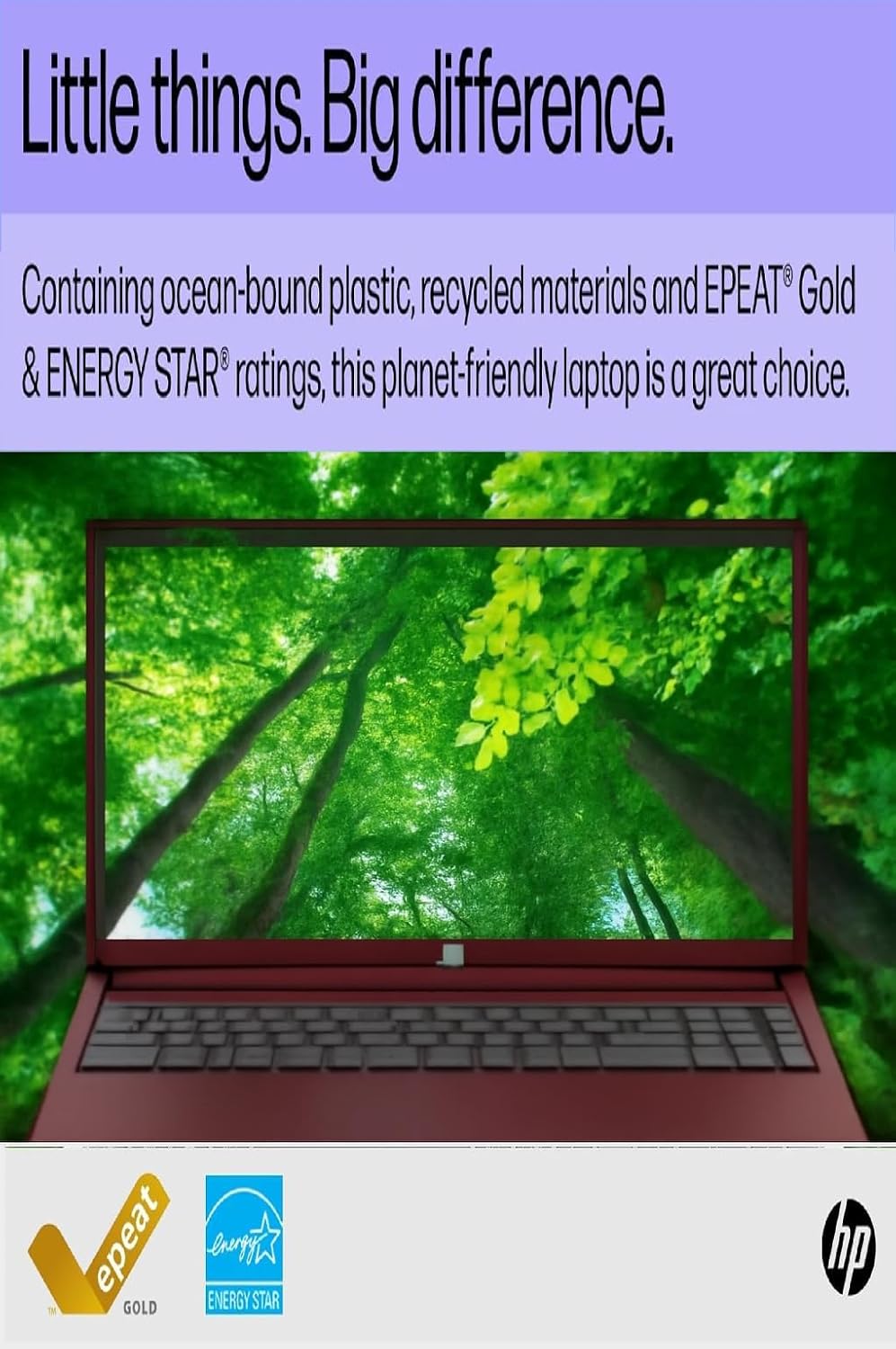 HP 15.6' Portable Laptop (Include 1 Year Microsoft 365), HD Display, Intel Quad-Core N200 Processor, 16GB RAM, 128GB PCIe SSD, Wi-Fi 6, Webcam, HDMI, Numeric Keypad, Windows 11 Home, Glimmer Garnet