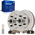 KAX Front Brake Kit for Chevrolet, GMC - C1500, C1500 Suburban, Tahoe, Express 1500, Yukon, Savana 1500, 11.61inch Brake Rotors Pads Kit, #5595+D369 Front Brakes