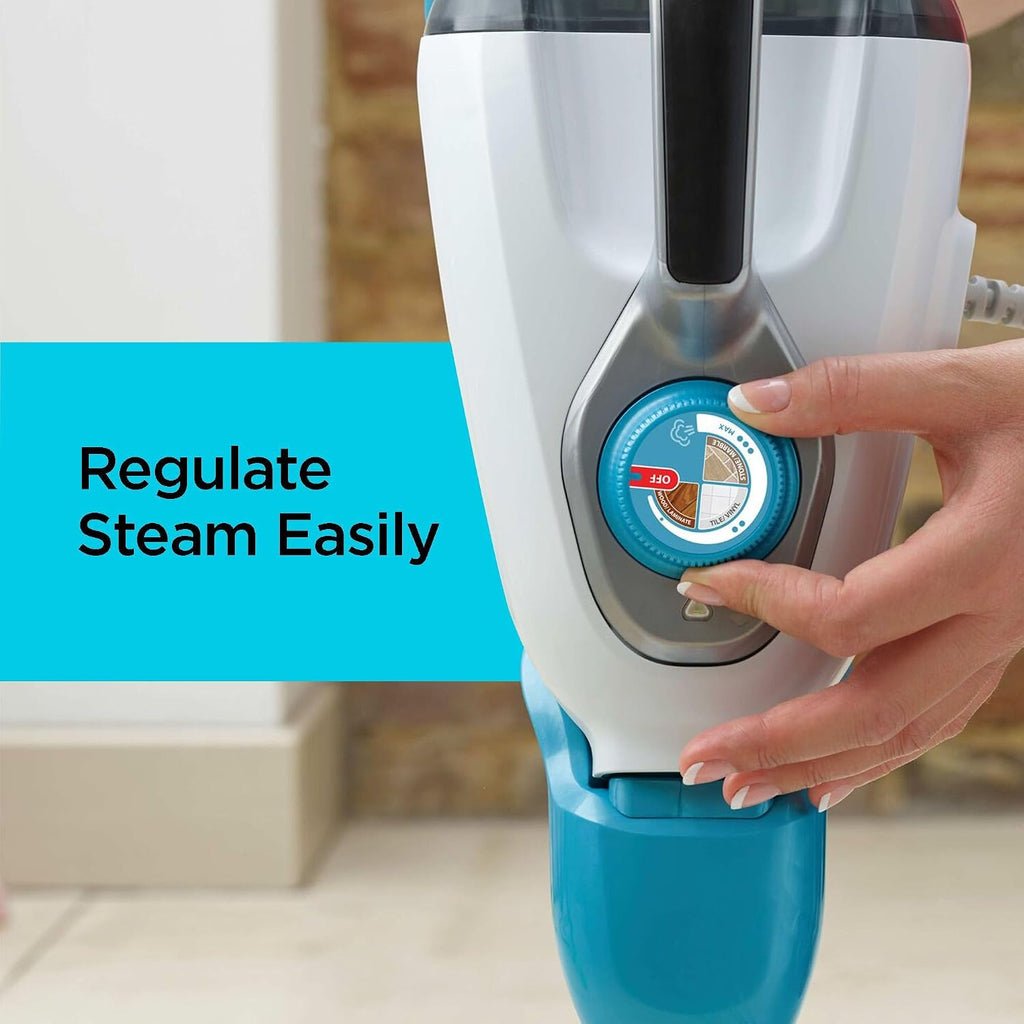 BLACK+DECKER Steam Mop and Portable Steamer, 5-in-1, Corded (HSMC1321)