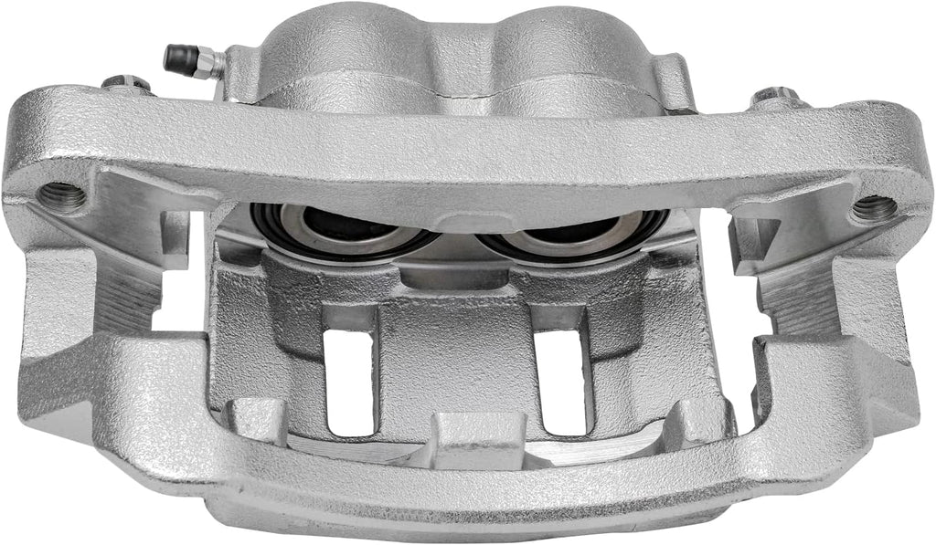 Detroit Axle - 4WD Front 5pc Brake Kit for 99-04 F-250 F-350 Super Duty, 00-05 Ford Excursion, 13.03'' inch Disc Brake Rotors Ceramic Brake Pads Brake Caliper 2000 2001 2002 2003 2004 Replacement