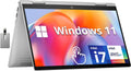 HP Envy x360 2-in-1 14' FHD Touchscreen Laptop, Intel Core i7-1355U, 16GB RAM, 1TB SSD, Backlit KB, 5MP Camera, Fingerprint Reader, Intel Iris Xe Graphics, Wi-Fi 6E, Win 11, Silver, 32GB USB Card