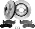 PM Auto Set of 6 Front 305mm Brake Disc Rotors-Ceramic Brake Pad Kit Replacement For 2000-2006 Chevrolet Suburban 1500