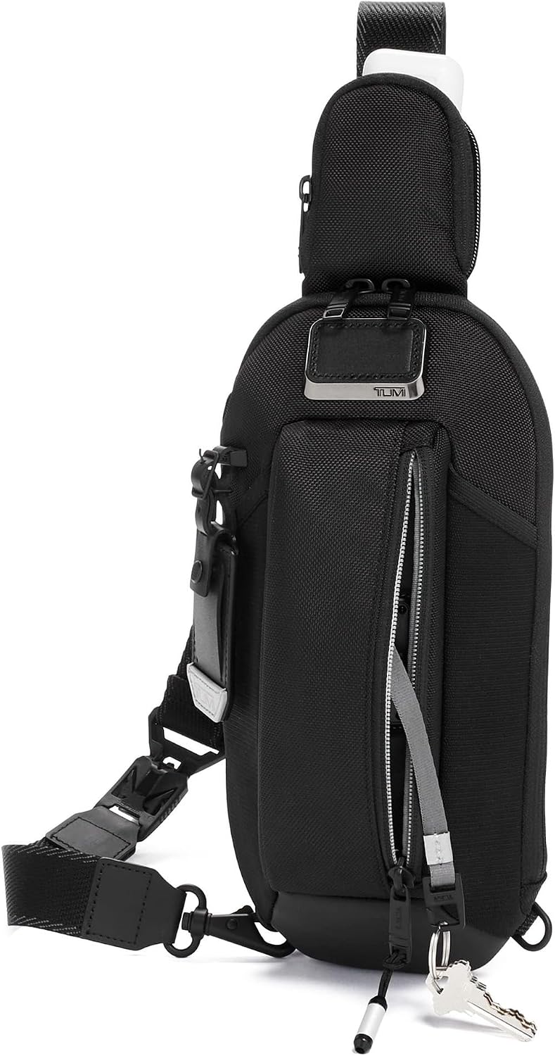 TUMI - Alpha Bravo Esports Pro Sling Bag - Gaming Bag for Handheld Gaming Devices - 12.0' X 5.8' X 2.5' - Black