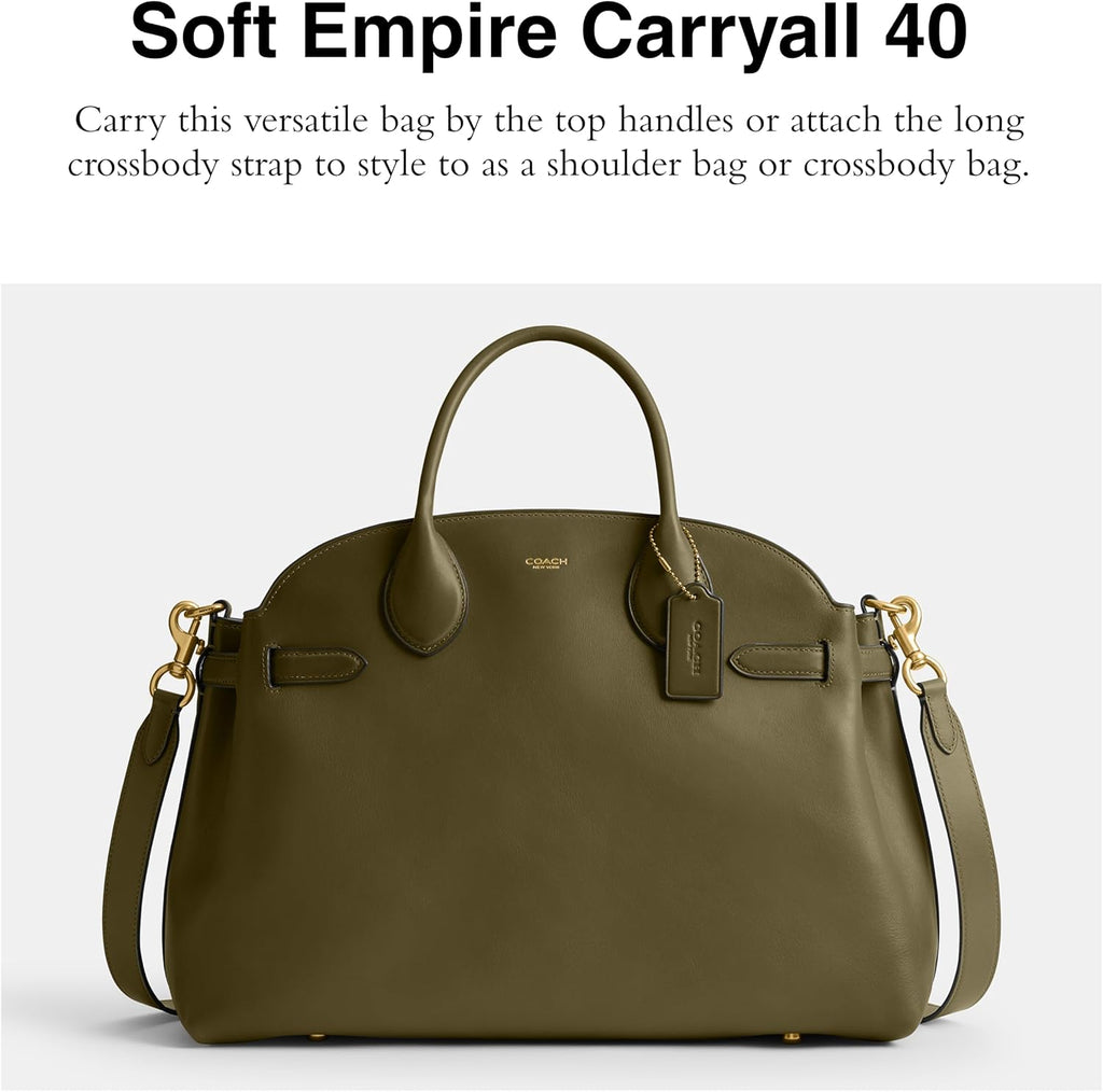 Coach Women's Suede Soft Empire Carryall 40 Tote