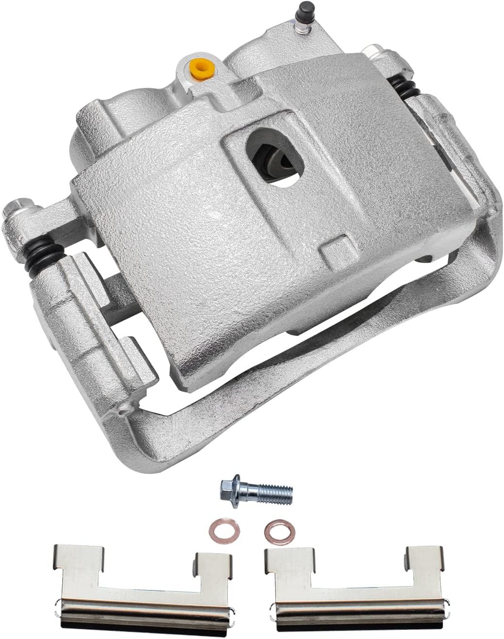 Detroit Axle - Front Brake Kit for Express Savana Silverado Sierra Savana 3500 4500, Disc Brake Rotors Brakes Pads Right Caliper Replacement : 12.8 inch Rotor