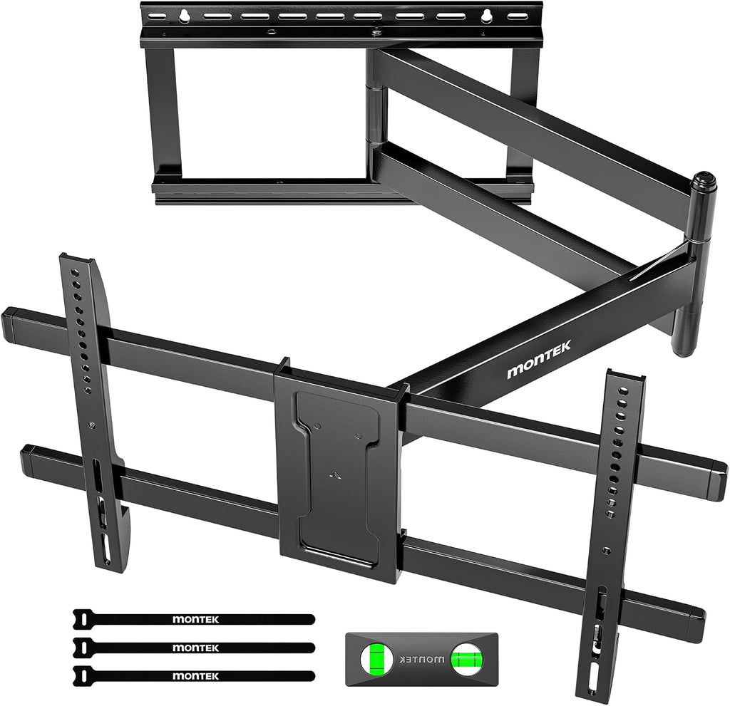 monTEK Long Arm TV Wall Mount for Most 43-80 Inch TVs, 42 Inch Long Extension TV Mount Swivel and Tilt, Full Motion Wall Mount Tv Bracket Fit Max VESA 600 x 400mm, Up to 110 lbs, 16',18' Studs