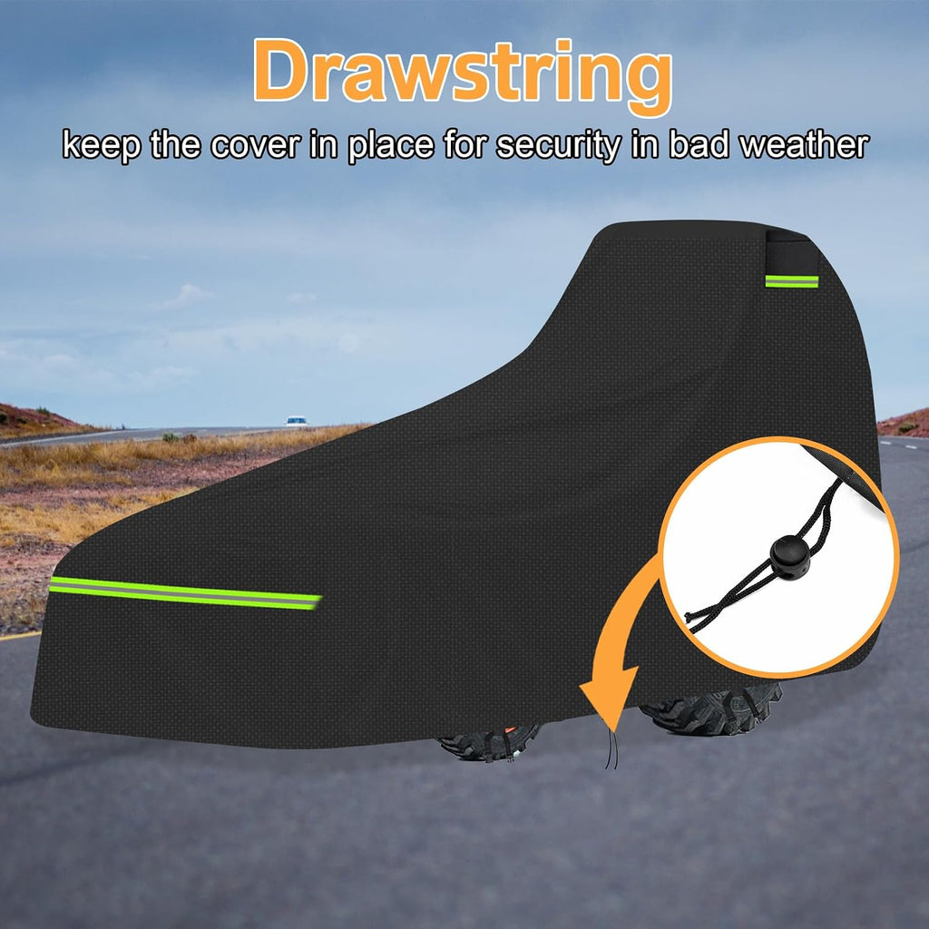 Tractor Cover, Heavy Duty 600D Waterproof Oxford Tractor Cover for John Deere/Kubota/Mahindra Compact Tractors Front Loaders & Backhoes, All Weather UV Protection (189' L x 76' W x 86' H)