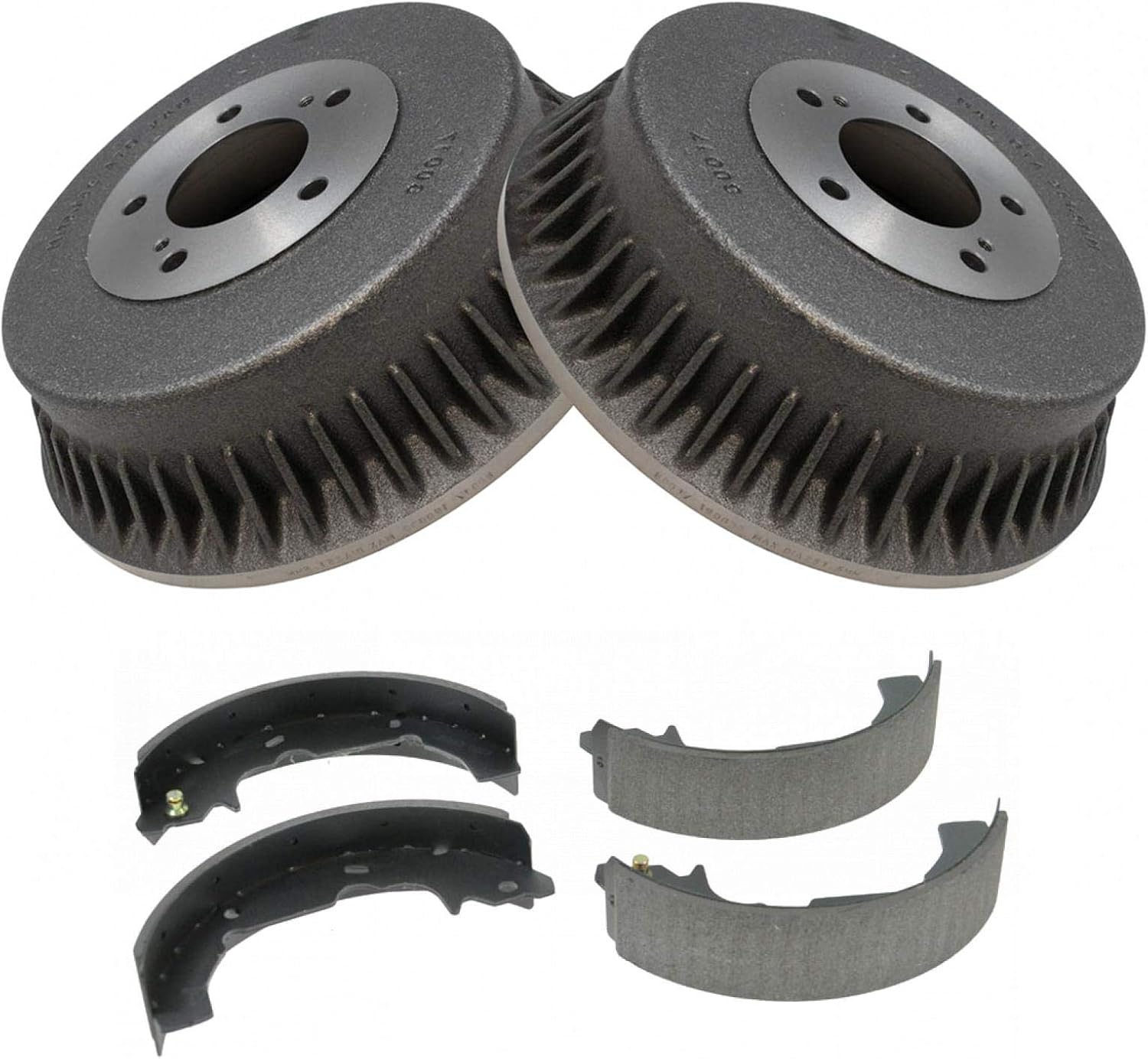 TRQ Rear Brake Shoe and Drum Kit Set 5 Stud Compatible with 93-02 Villager Quest