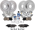Detroit Axle - Brake Kit for 04-12 Chevrolet Malibu, 07-09 Saturn Aura, 06-10 Pontiac G6, Disc Brake Rotors Ceramic Brakes Pads Brake Calipers Replacement: 11.65 inch Front and 10.63 inch Rear Rotors