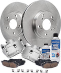 Detroit Axle - Front Brake Kit for 2002-2004 Honda CR-V, 2003-2011 Honda Element Replacement Disc Brake Rotors Ceramic Brakes Pads Calipers