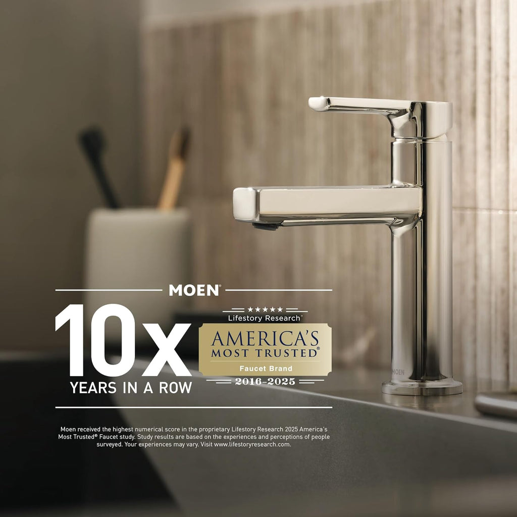 Moen S6345EPBN Velocity Eco-Performance Two-Function 8-1/2' Diameter Spray Rainshower Showerhead, Brushed Nickel
