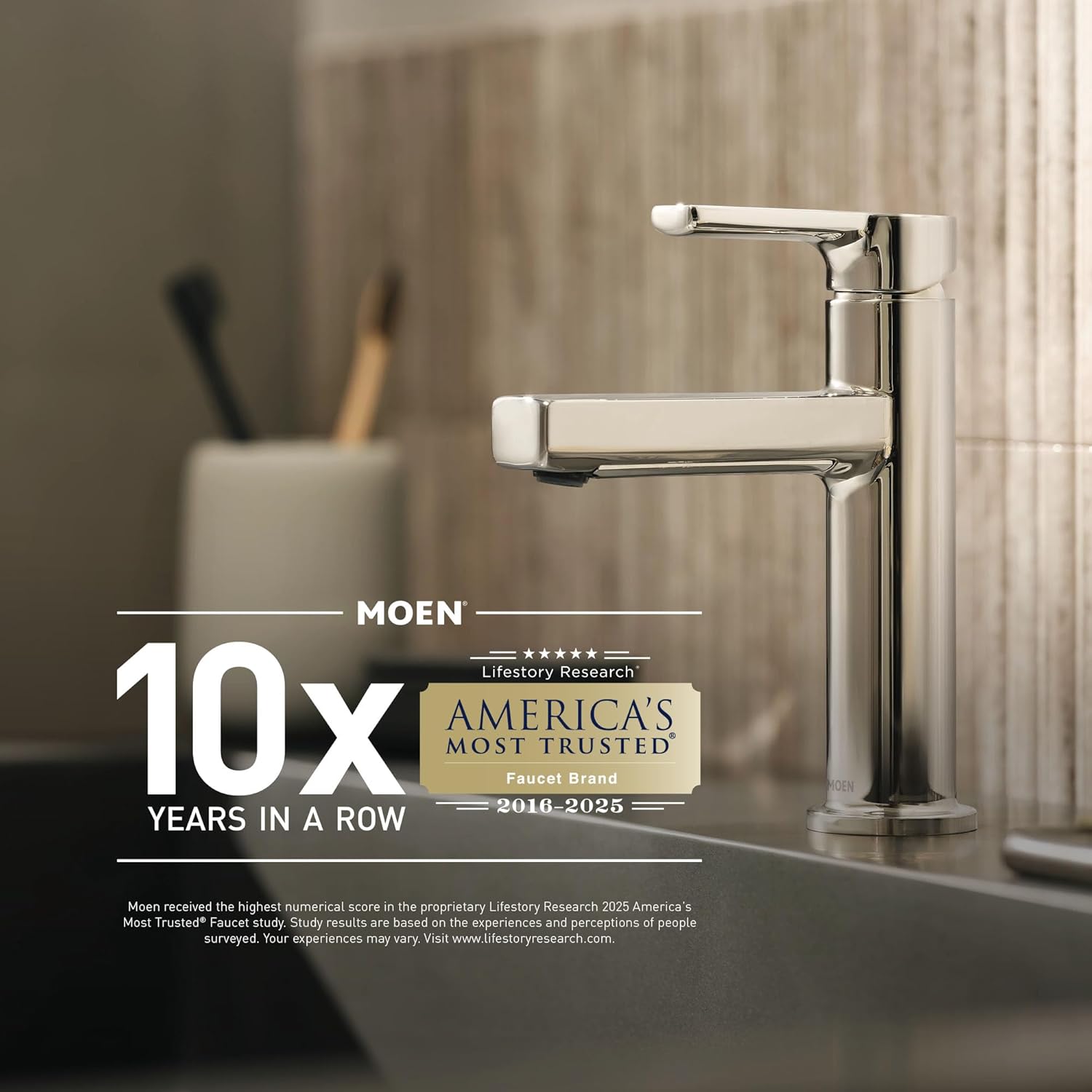 Moen S6345EPBN Velocity Eco-Performance Two-Function 8-1/2' Diameter Spray Rainshower Showerhead, Brushed Nickel