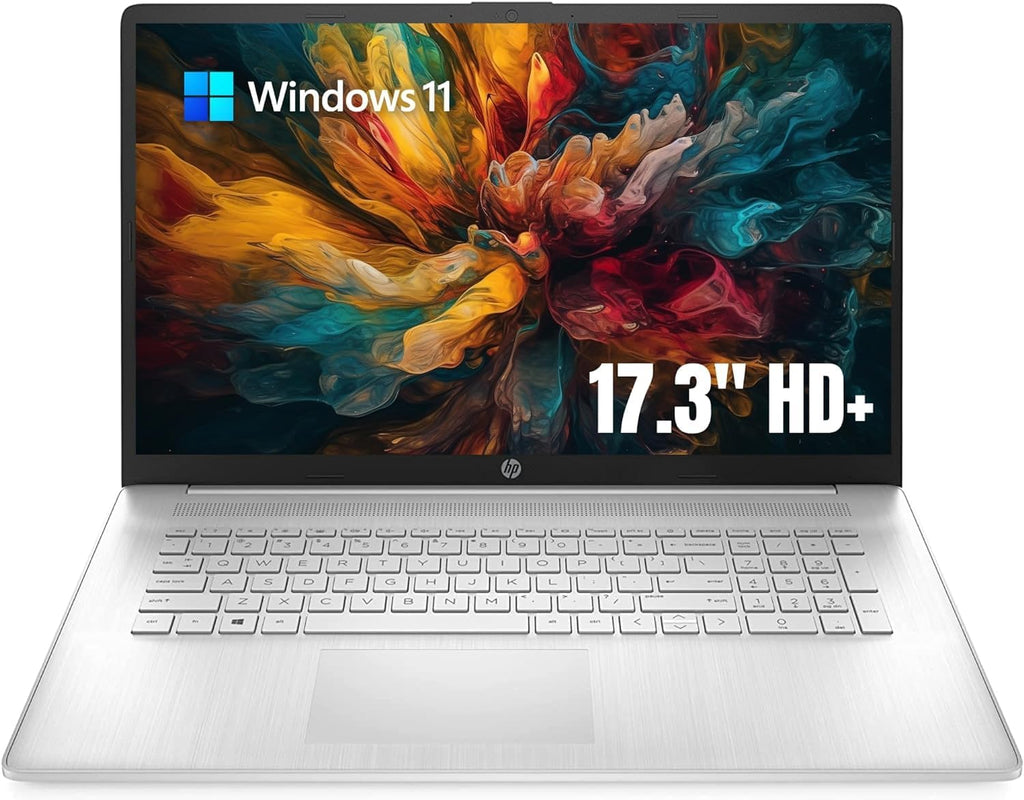 HP 17.3' Display Flagship HD+ Touchscreen Laptop, 20GB RAM, 1TB SSD Storage, Intel Pentium Silver N5030, Fullsize Keyboard, HDMI, Type-C, WiFi, Bluetooth, 1-Year Microsoft 365, Windows 11, Silver