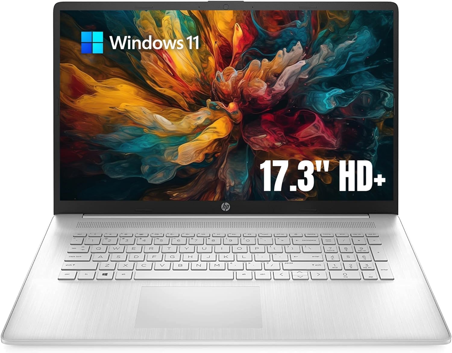 HP 17.3' Display Flagship HD+ Touchscreen Laptop, 20GB RAM, 1TB SSD Storage, Intel Pentium Silver N5030, Fullsize Keyboard, HDMI, Type-C, WiFi, Bluetooth, 1-Year Microsoft 365, Windows 11, Silver