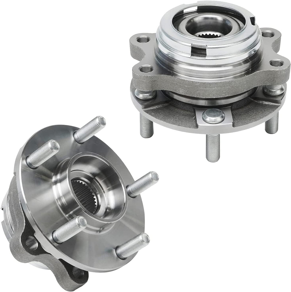 Detroit Axle - Wheel Bearing Hubs Brake Kit for 2007-2013 Nissan Altima, Brake Rotors Brake Pads Wheel Bearing Hubs Wheel Lug Nuts Front Rear Replacement : 11.65 inch Front & 11.46 inch Rear Rotors