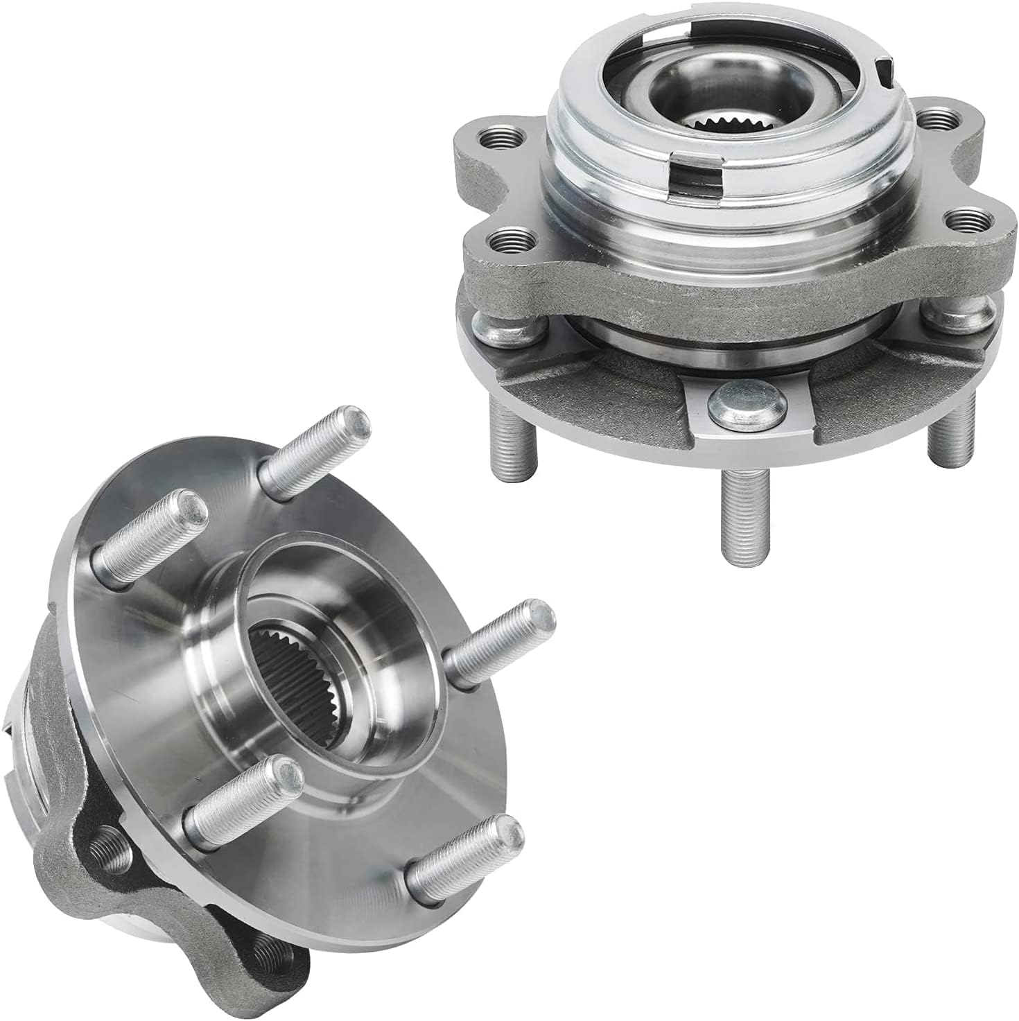 Detroit Axle - Wheel Bearing Hubs Brake Kit for 2007-2013 Nissan Altima, Brake Rotors Brake Pads Wheel Bearing Hubs Wheel Lug Nuts Front Rear Replacement : 11.65 inch Front & 11.46 inch Rear Rotors