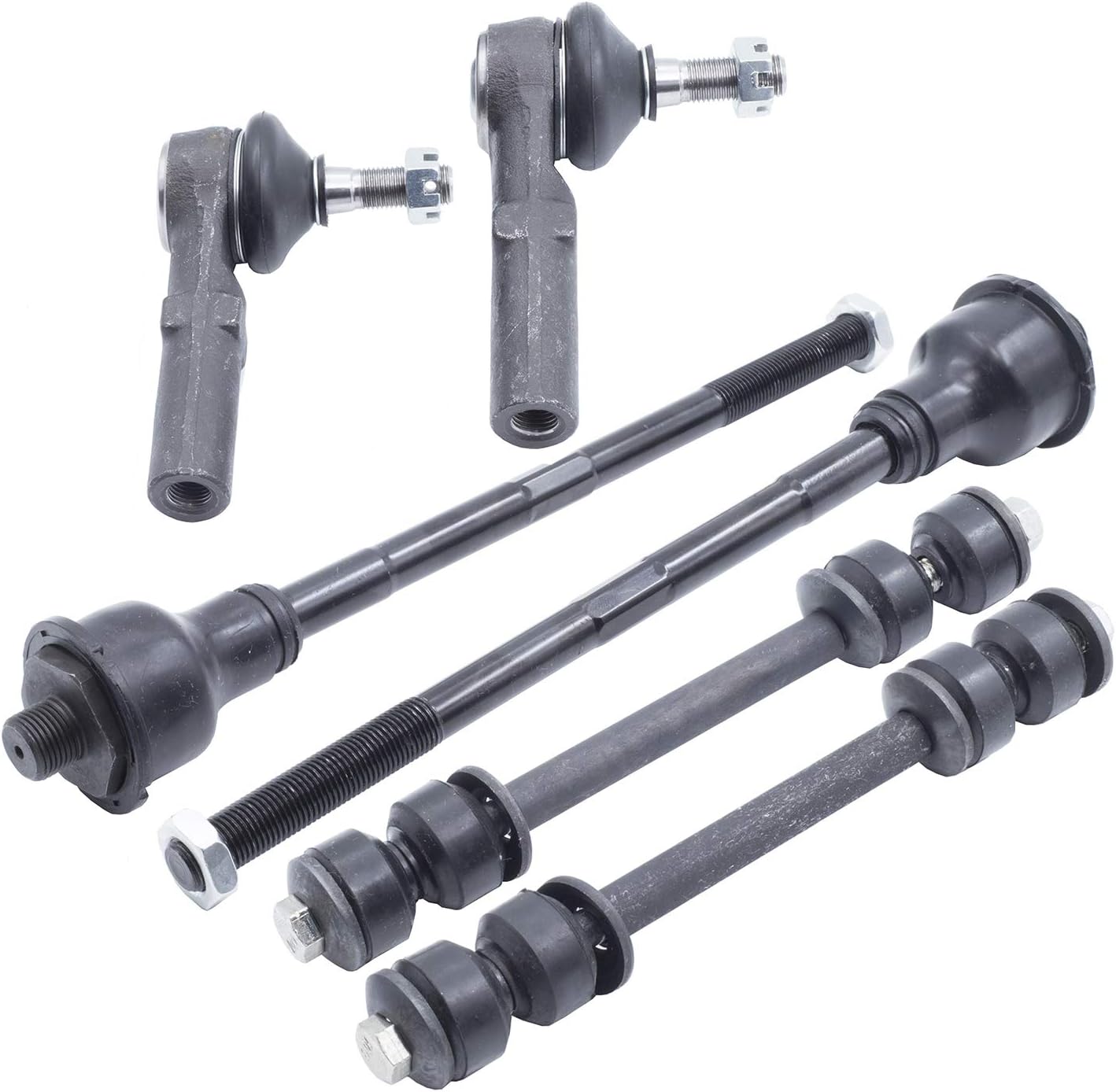 Front Suspension Kit Control Arm 13pcs replacement for Chevy Silverado Chevrolet Avalanche Suburban GMC Sierra 1500 2500 3500 HD w/Ball Joints Sway Bars Tie Rods Pitman Idler Arm Bracket