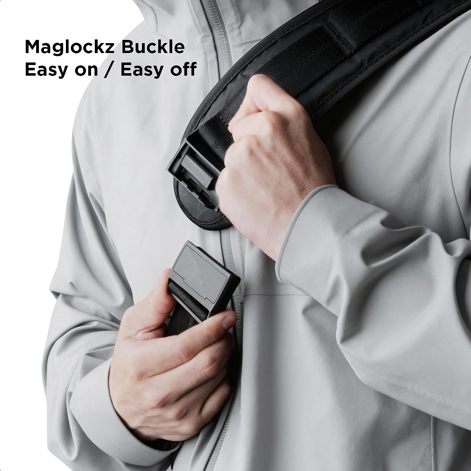 ALPAKA Bravo Sling Max, 8L RFID-Blocking Sling Laptop Bag for Men with Maglockz Buckle, Lockable Zips & External USB Port