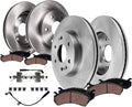 Detroit Axle - 8pc Brake Kit for Chevrolet GMC Silverado Sierra 1500 Yukon XL Cadillac Escalade ESV Disc Brake Rotors Ceramic Brakes Pads Replacement : 13.50' inch Front and 13.58' inch Rear Rotors