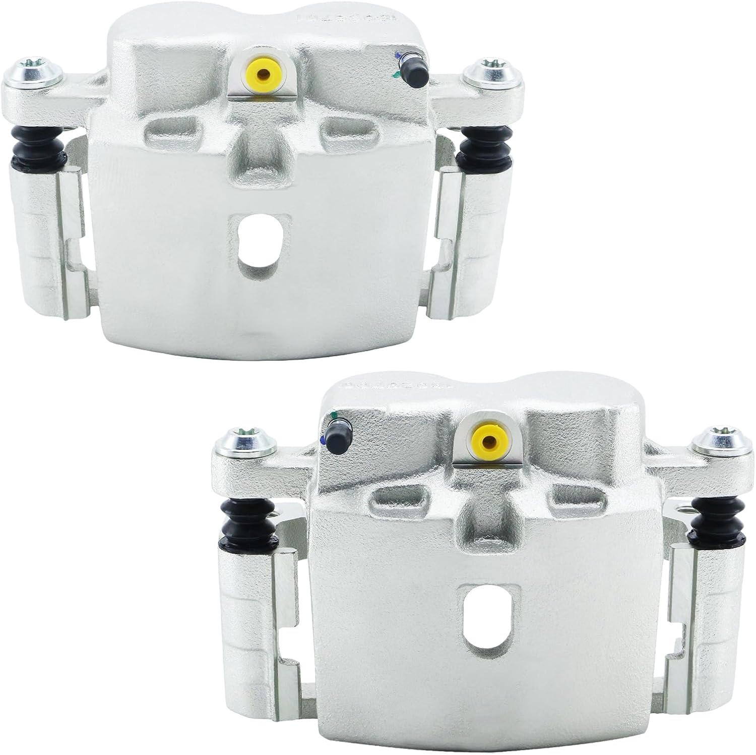 BDELI Front Brake Calipers Replace for 1999-2004 Chevy Silverado 1500, 2000-2006 Tahoe, 1999-2004 GMC Sierra 1500, 4.3/4.8/5.3/6L, with Bracket: 18B4728+18B4729, 25848000+25848001