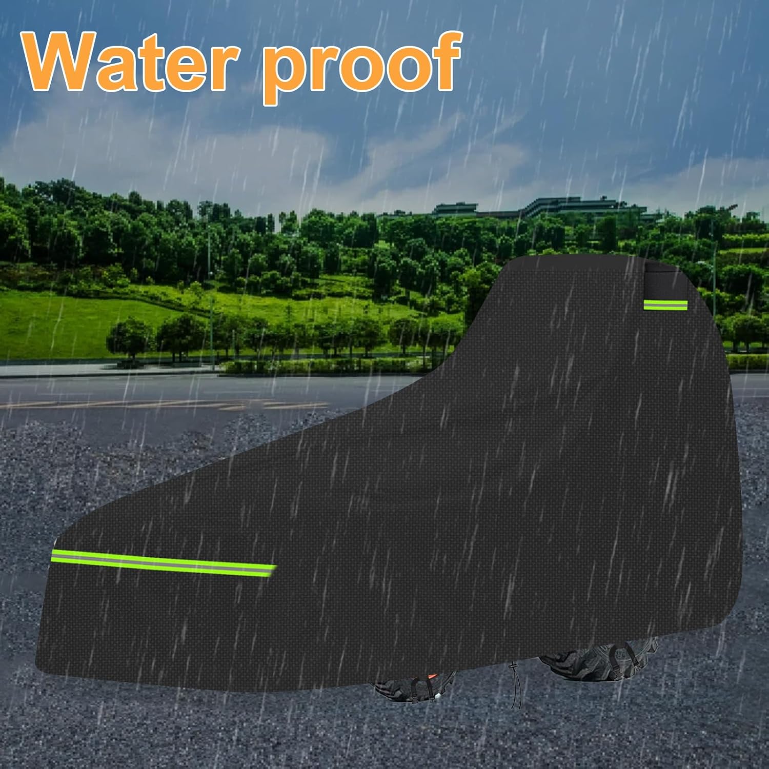 Tractor Cover, Heavy Duty 600D Waterproof Oxford Tractor Cover for John Deere/Kubota/Mahindra Compact Tractors Front Loaders & Backhoes, All Weather UV Protection (189' L x 76' W x 86' H)