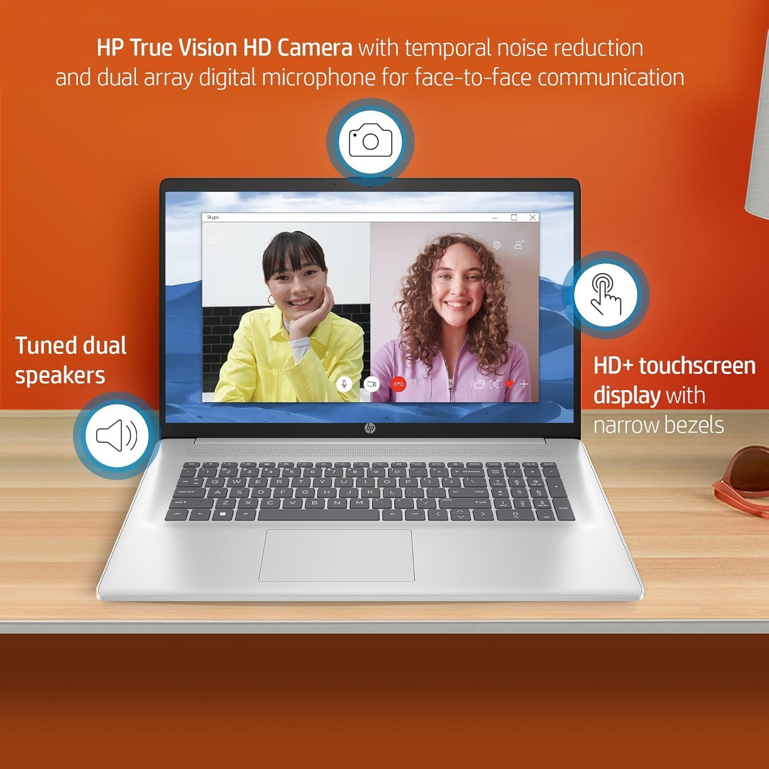 HP 17.3' Touchscreen Business Laptop, Office Pro Lifetime, AMD Ryzen 5 7530U(Up to 4.5GHz, Beat i7-1165G7), 17.3 HD+ Anti-Glare Touchscreen Display, 32 GB RAM, 2 TB SSD, Wi-Fi 6, Windows 11 Pro
