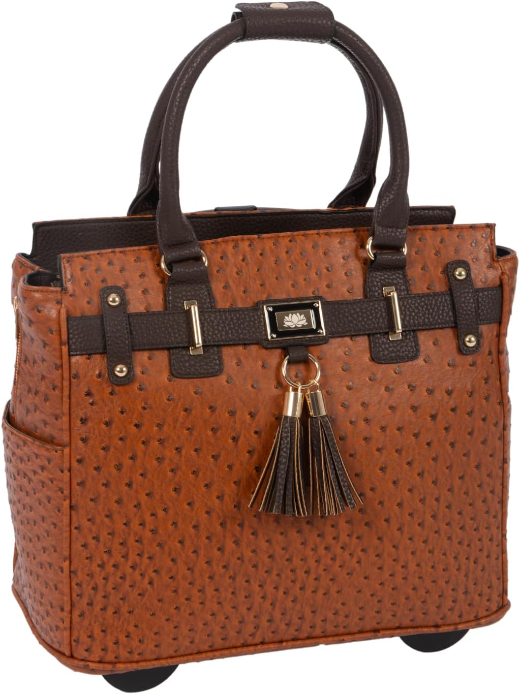 JKM & Company Rolling Laptop Bag for Women | Designer Wheeled Briefcase | Fits 13-17' Laptops | Office Travel Computer Case