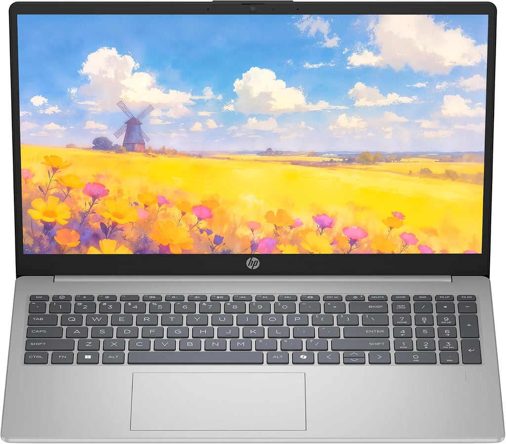 HP 15.6' Business Laptop Computer, 12GB RAM 512GB Storage (256GB SSD+256GB Docking Station Set), 10-Core Intel Core i5, Windows 11, Fingerprint Reader, Backlit Keyboard, SageNova Earphones
