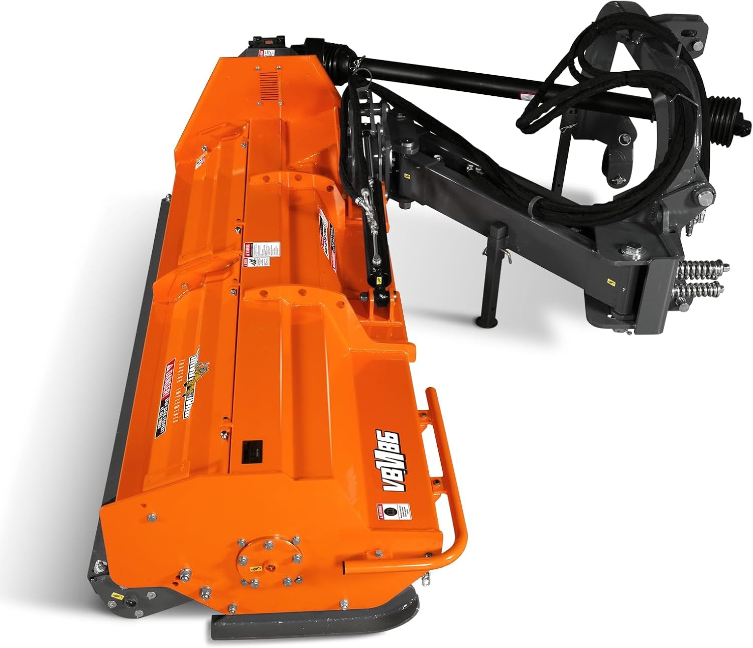 MechMaxx 86' Heavy Duty PTO Drive 3 Point Offset Ditch Bank Verge Flail Mower for 90-120HP CAT 2 Tractor, 130'' Offset Distance,55°/90° Rotation Angle, 20 Hammers, Model VBM86