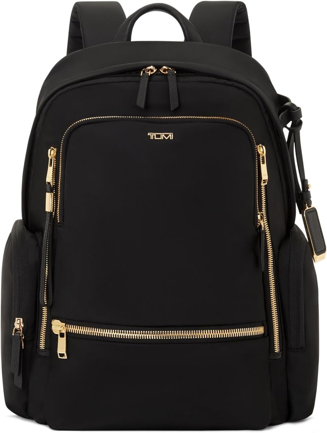 TUMI - Voyageur Celina Backpack - Women's Work and Travel Bag - 16.0' X 10.6' X 6.5' - Holds Up to 16' Laptop - Black & Gold Hardware