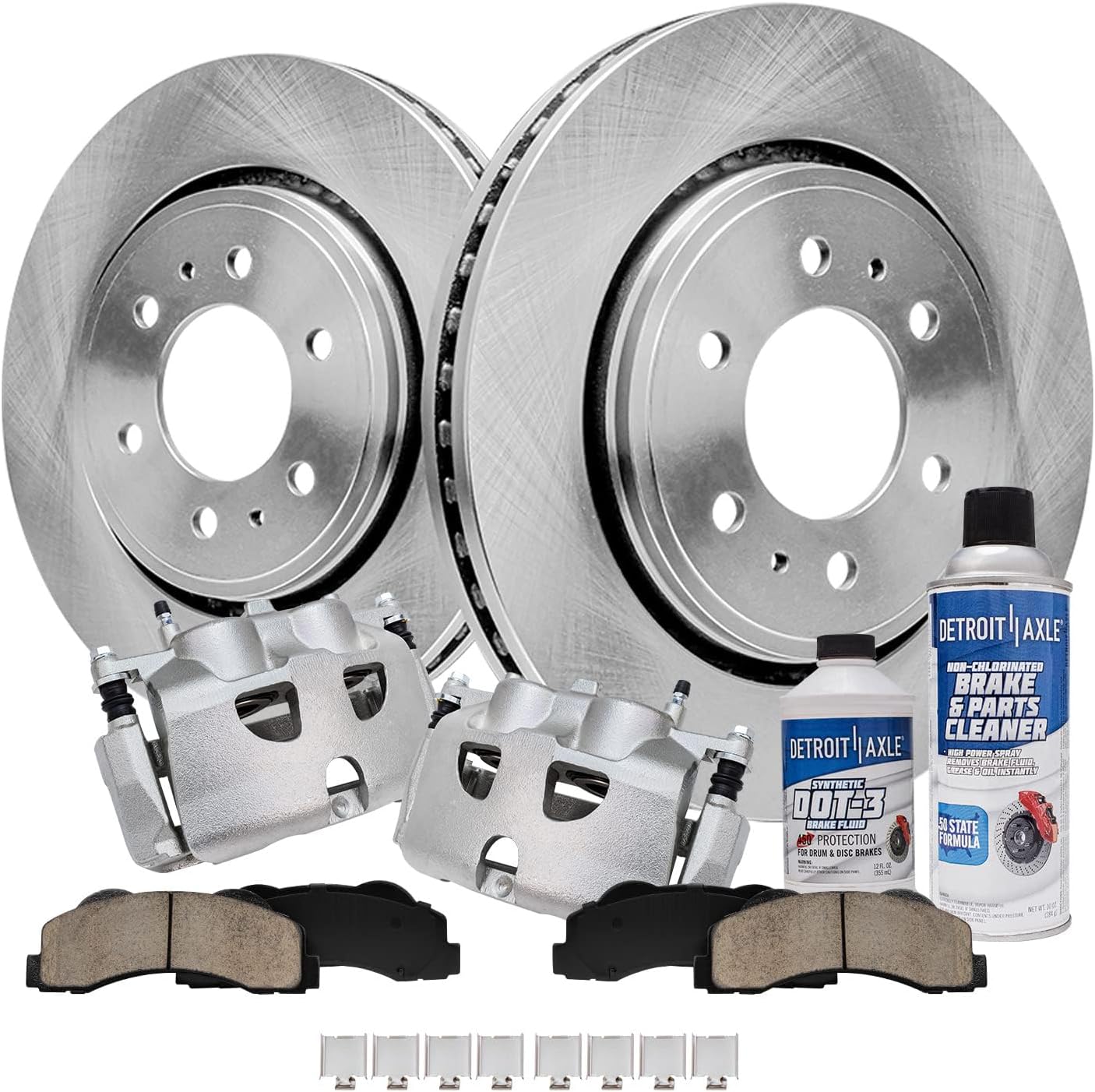 Detroit Axle - Front Brake Kit for Ford Expedition F-150 Lincoln Navigator Brake Rotors Ceramic Brakes Pads Brake Calipers Replacement: 13.78' inch Front Rotors