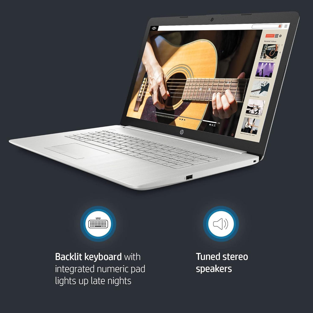 HP 17.3'HD Business Laptop Computer, Intel Core i5-1135G7 Quad-core Processor 2.4 GHz (Up To 4.2GHz), 16GB RAM, 1TB SSD, Backlit Keyboard, USB-C, Wi-Fi, Bluetooth, HDMI, Webcam, Natural Silver, Win 11