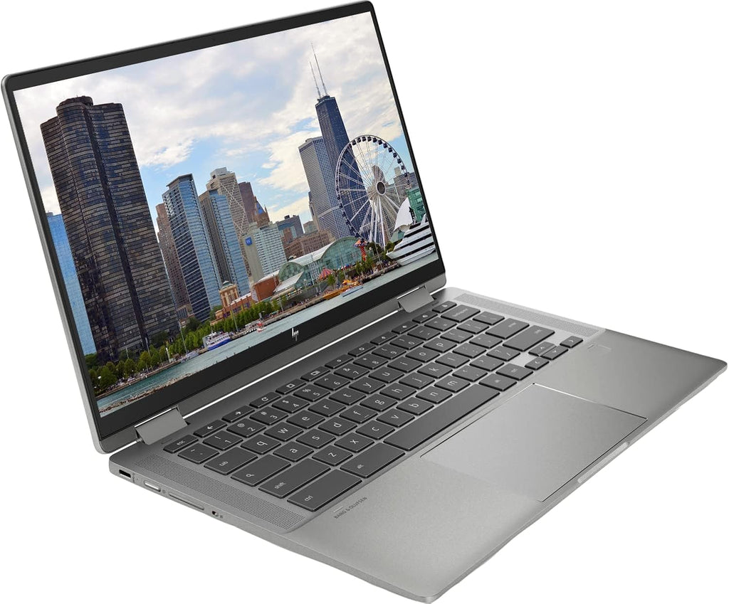 HP 2023 Convertible 2-in-1 Chromebook, 14' FHD IPS Touchscreen, Intel 11th i3 Processor Up to 4.0GHz, 8GB Ram, 128GB SSD, Fingerprint Reader, Super-Fast 6th Gen WiFi, Chrome OS, Dale Gray(Renewed)