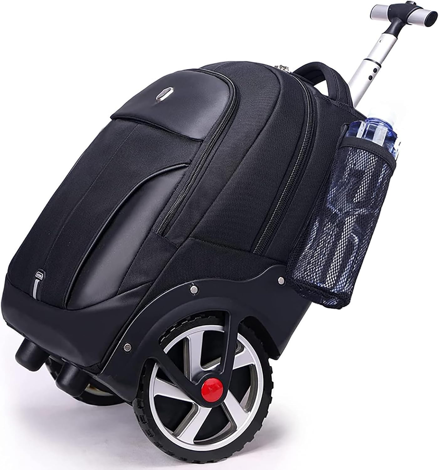 WMHYLYH 22 Inch Rolling Backpack, Waterproof Backpack with Wheels for Business and Travel Commuter, Carry on Laptop Backpack for Women and Men Adult (black)