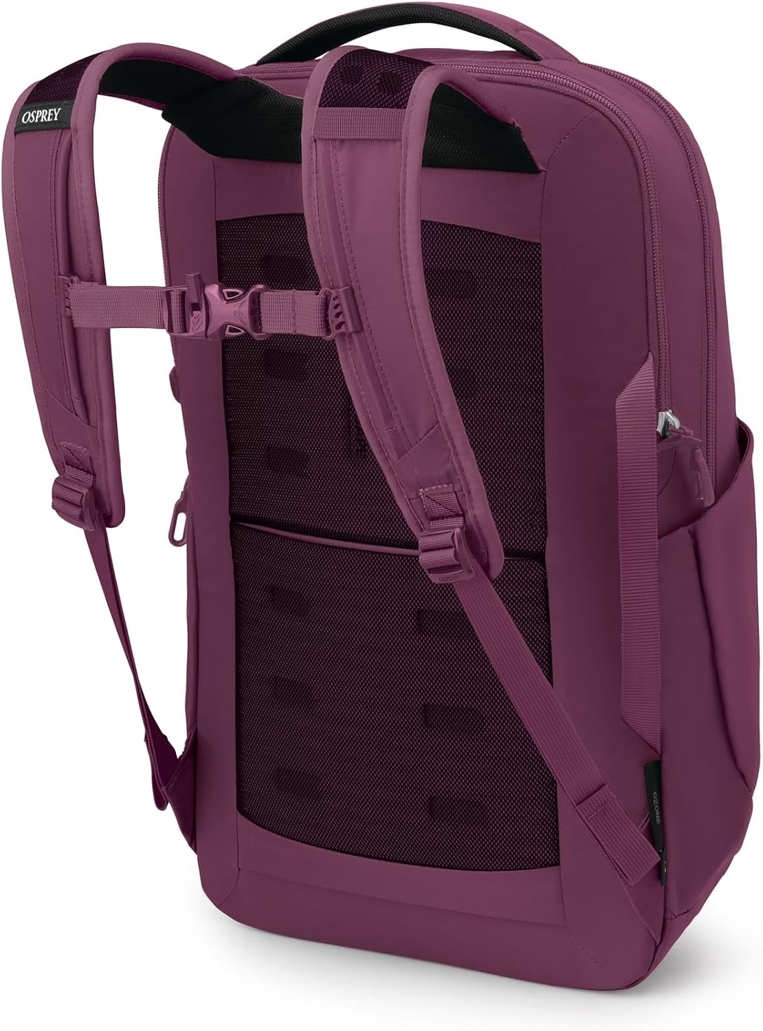 Osprey Ozone Laptop Backpack with Ventilated AirScape™ Backpanel - Lightweight Travel Backpack with 16' Laptop Sleeve - Carry-On Compatible Travel Bag for Men and Women, Moody Burgundy