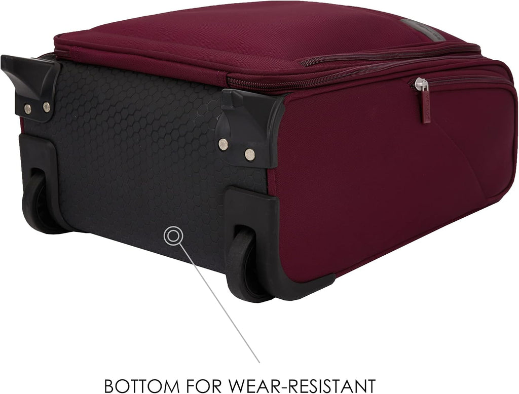 Verage Carry On Underseat Luggage with Wheels & USB Port, 16 Inch Wheeled Spinner Bag Carry-on Luggages for Airlines, Lightweight Suitcase Men Women, Pilots and Crew(16-Inch Rolling Underseat)