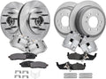 Detroit Axle - RWD Brake Kit for 2005-2008 Ford F-150 2006 2007 2008 Lincoln Mark LT Rear & Front Disc Brake Rotors Ceramic Brakes Pads w/Hardware Brake Calipers Replacement