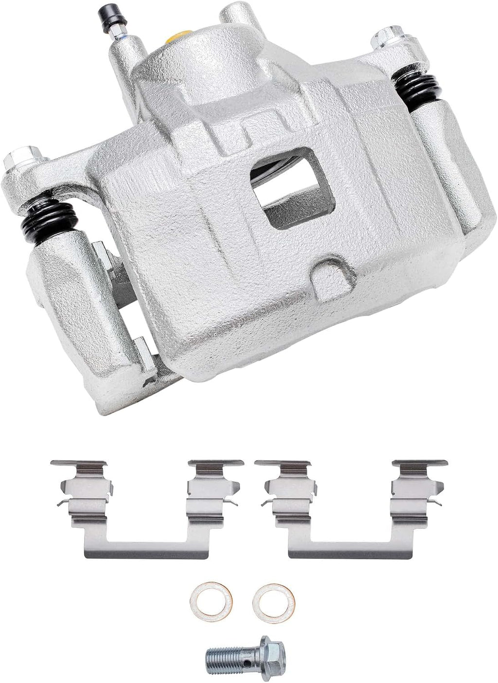 Detroit Axle - Front Disc Rotors Brake Pads Right Caliper Replacement for 2007-2014 Chrysler Sebring 200 Avenger Caliber Compass Patriot - 5pc Set