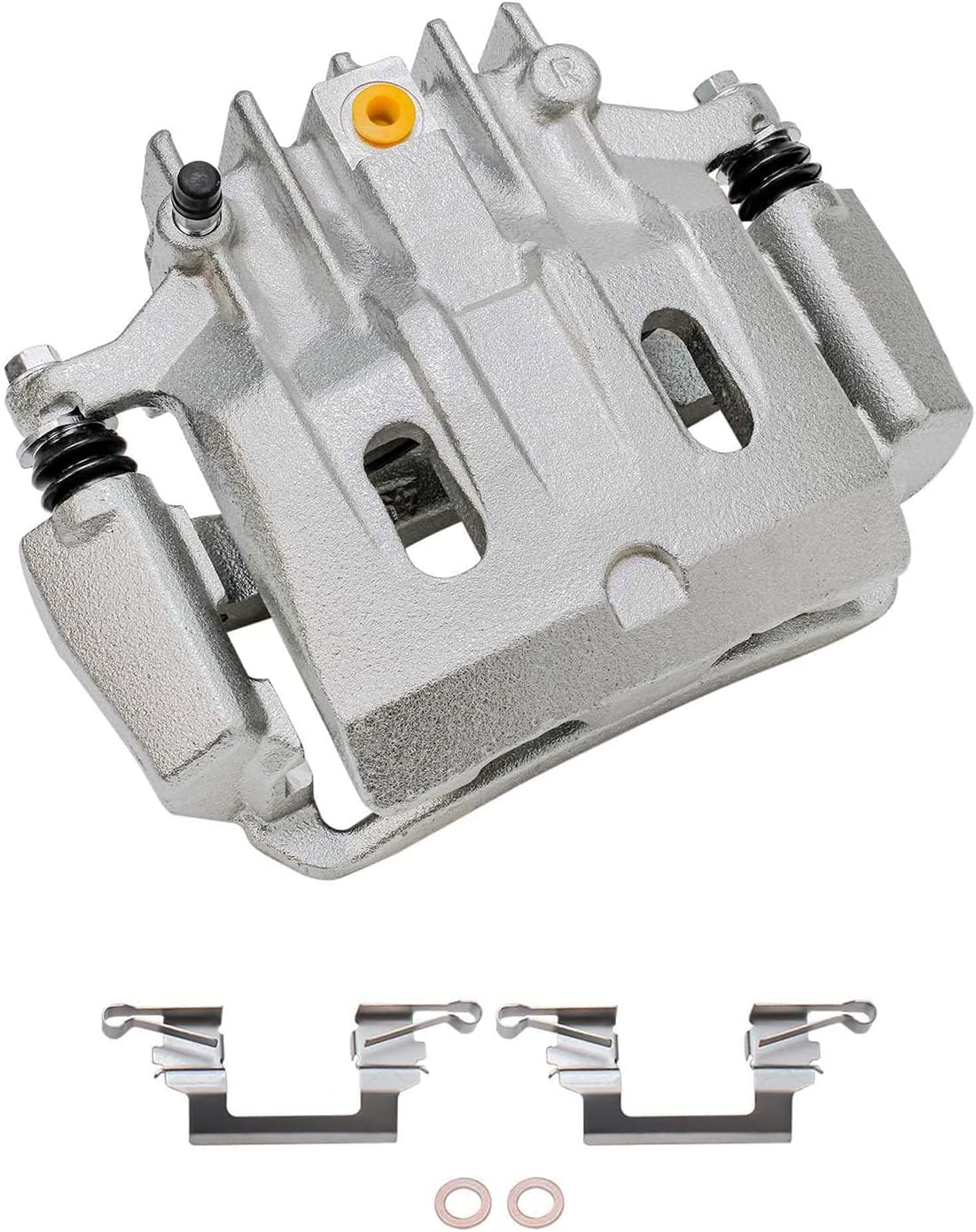 Detroit Axle - Brake Calipers for 2000-2005 Ford Excursion 2000-2004 F-250 F-350 Super Duty, 2001 2002 2003 Front and Rear Disc Brake Calipers with Brackets Replacement