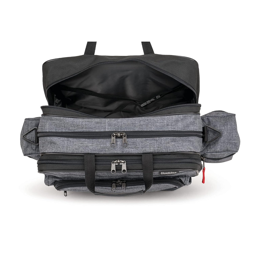Hopkins Medical Products Antimicrobial Rolling Medical Bag: Waterproof, Lockable File Pocket, Wide Wheel Base - Perfect for Busy Healthcare Pros, 36.5' Handle
