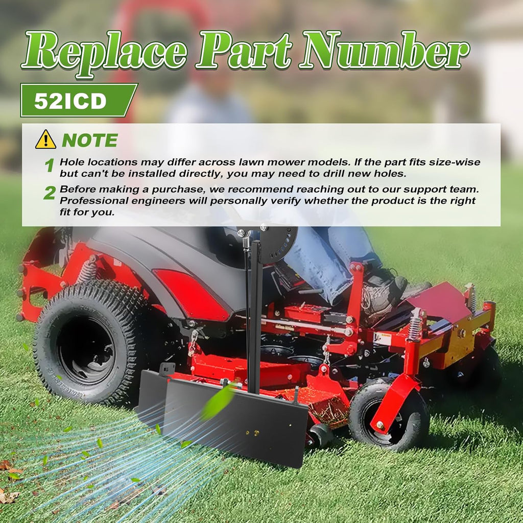 Mower Chute Blocker, Fit for Ferris 52' IS700z ISX800 IS2100z ISX2200, Fit for Ferris IS600z 52' Non ICD, Fit for Ferris Simplicity 52' Citation XT, Fit for Ferris Snapper Pro 52' S125XT